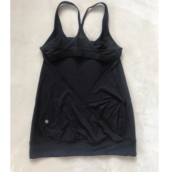 Lululemon Black Crossover Open Back Tank Top - Picture 5 of 8